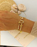 Dúo de pulseras para compartir Dijes de Mar