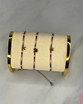 Pulseras Iniciales en hilo de Miyuki Colores
