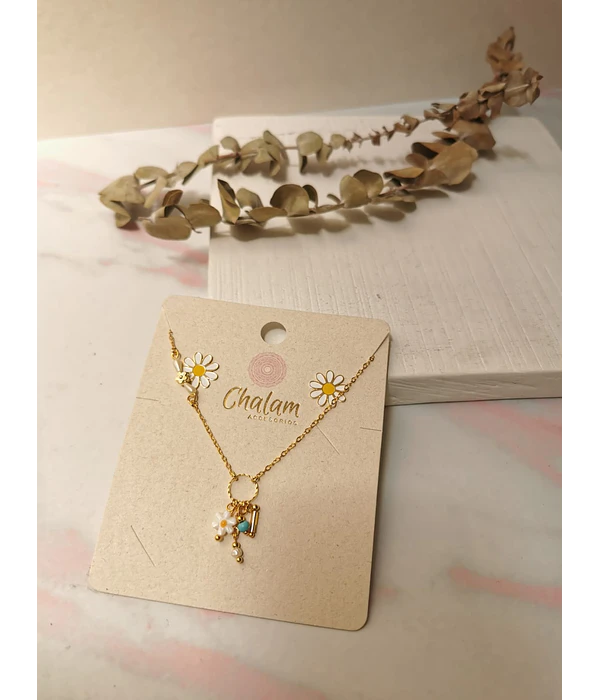 Cadena margaritas charms
