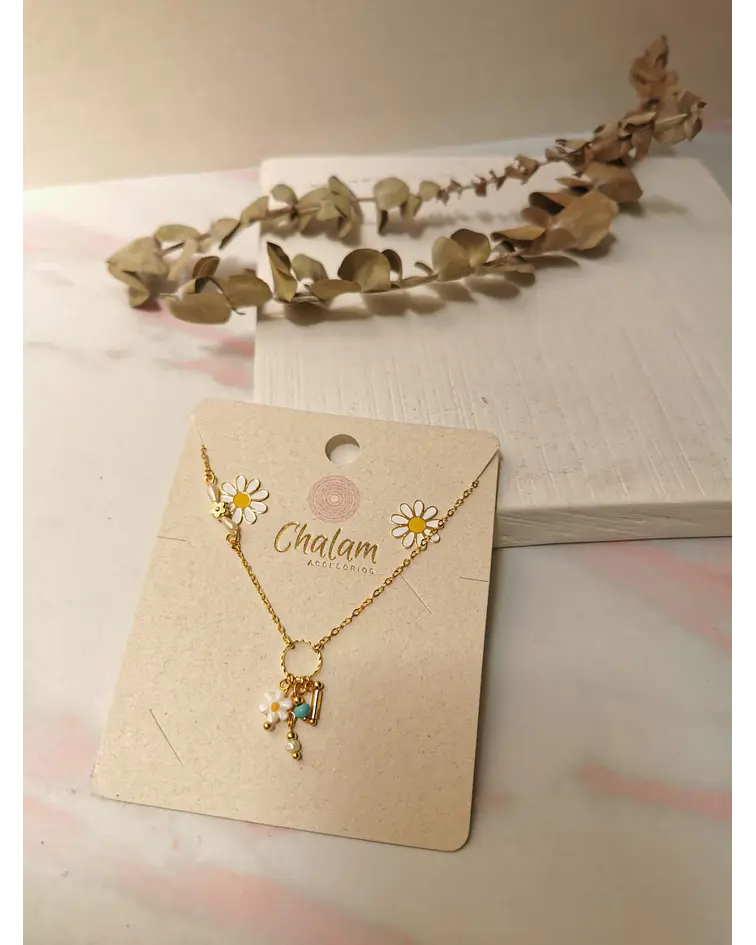 Cadena margaritas charms