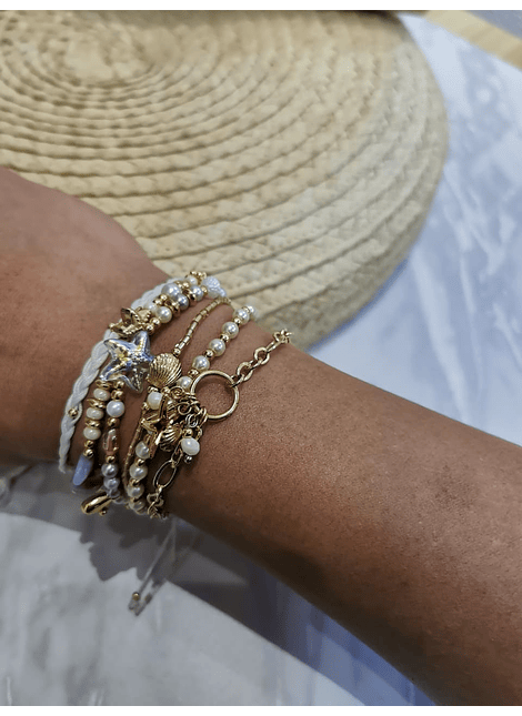 Juego de Pulseras Estrella Serena 