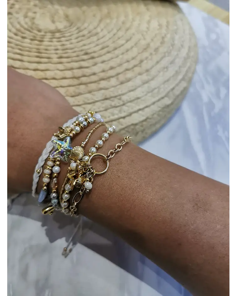 Juego de Pulseras Estrella Serena 