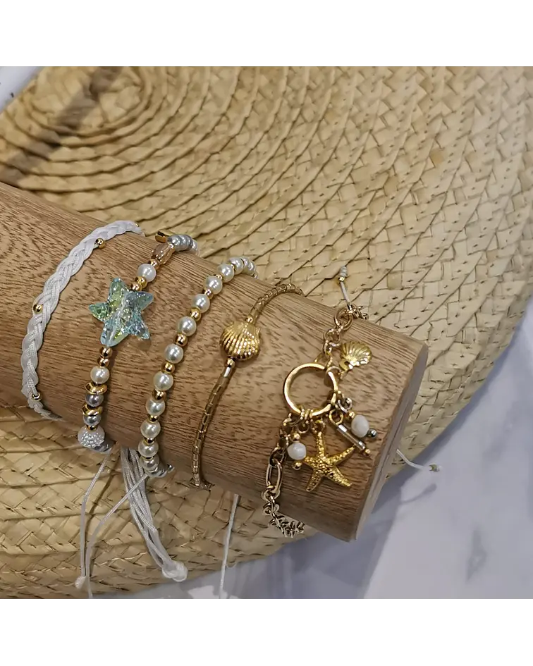 Juego de Pulseras Estrella Serena 