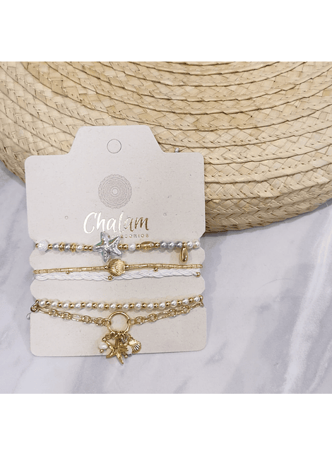 Juego de Pulseras Estrella Serena 