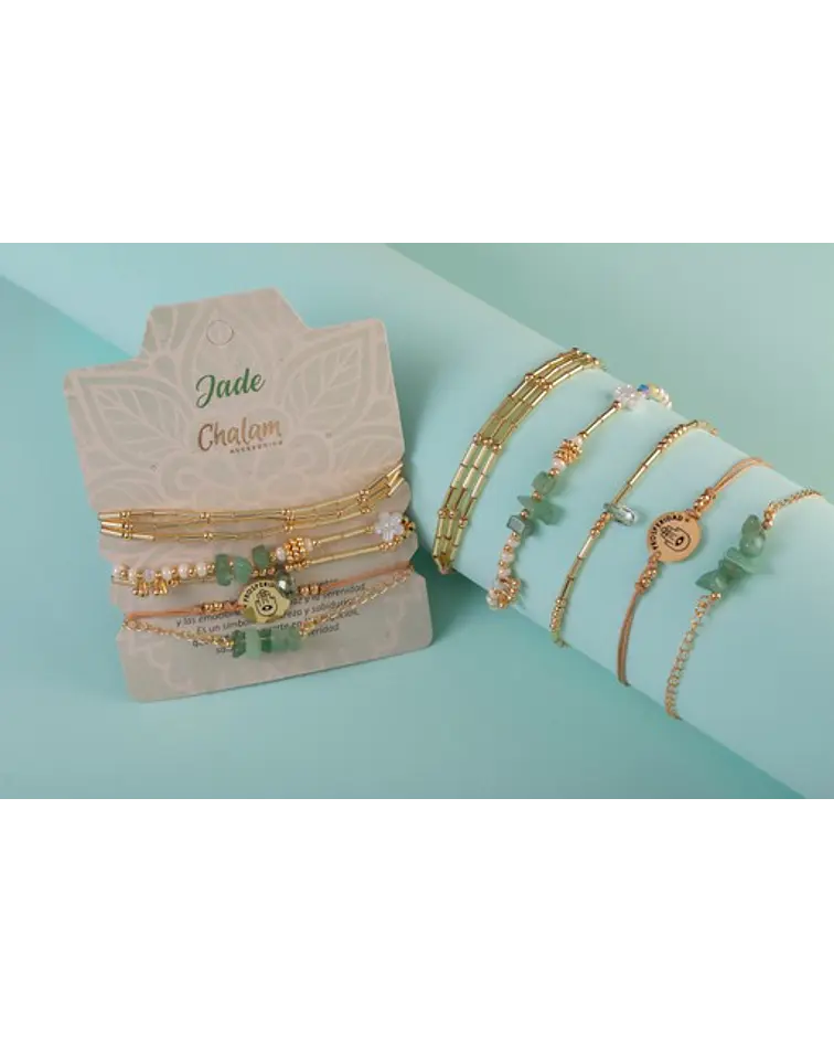 Juego de pulseras Piedras Naturales 