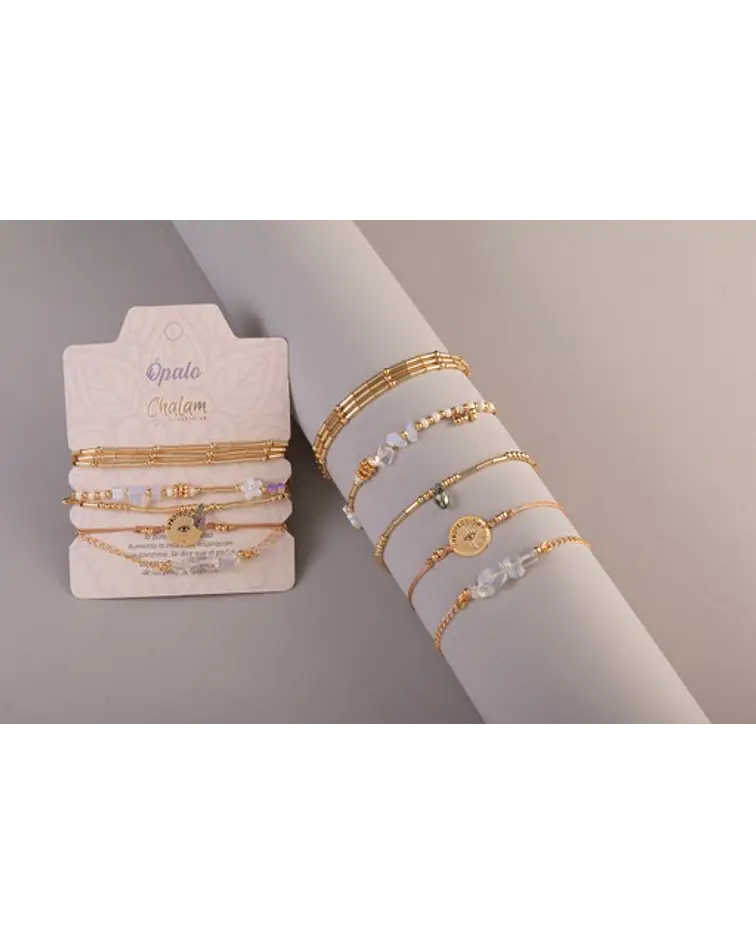 Juego de pulseras Piedras Naturales 
