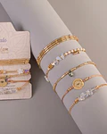 Juego de pulseras Piedras Naturales 