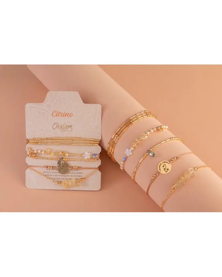 Juego de pulseras Piedras Naturales 