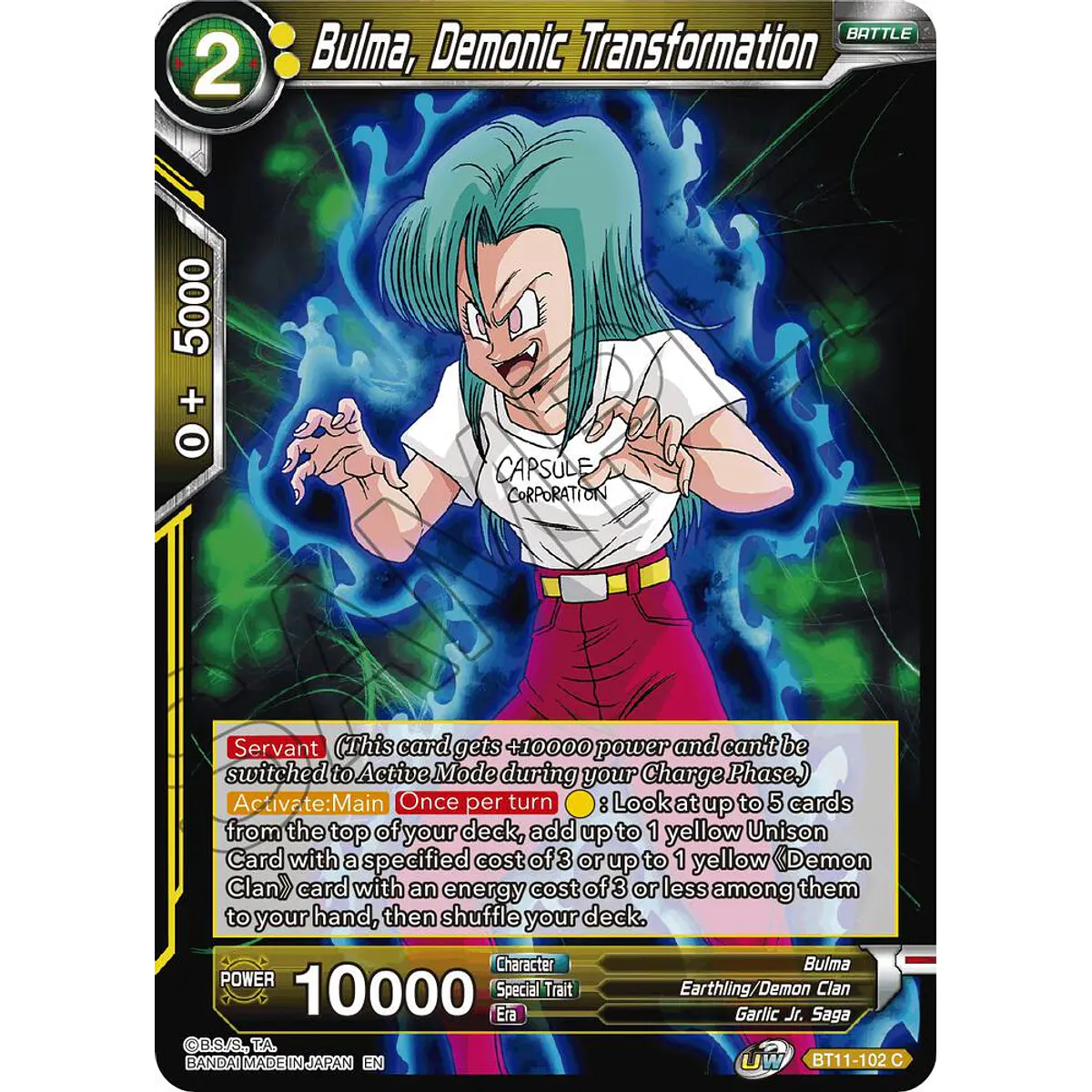 Bulma, Demonic Transformation - BT11-102