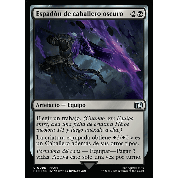 Espadón de caballero oscuro / NM