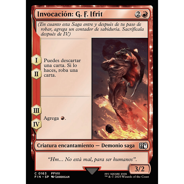 Invocación: G. F. Ifrit / NM