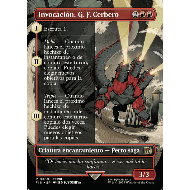 Invocación: G. F. Cerbero / NM