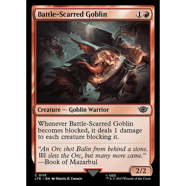 Battle-Scarred Goblin / NM