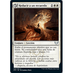 Reducir a un recuerdo / NM