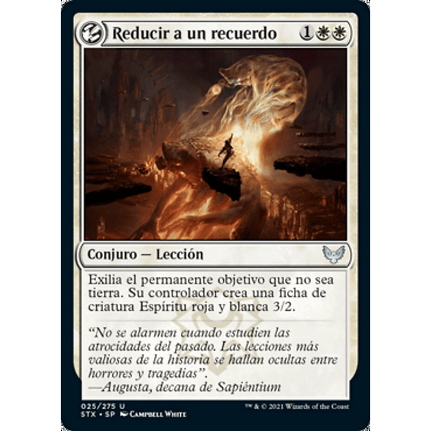 Reducir a un recuerdo / NM