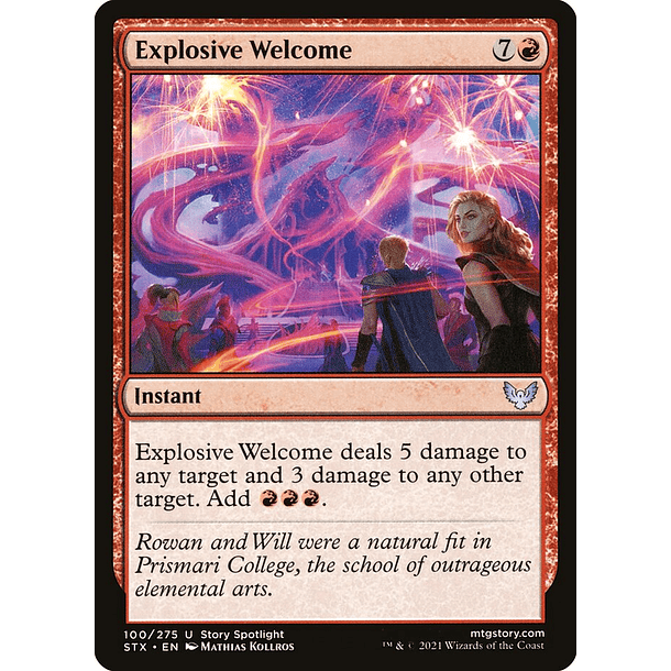 Explosive Welcome FOIL / NM