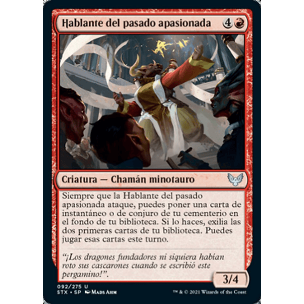 Hablante del pasado apasionada / NM