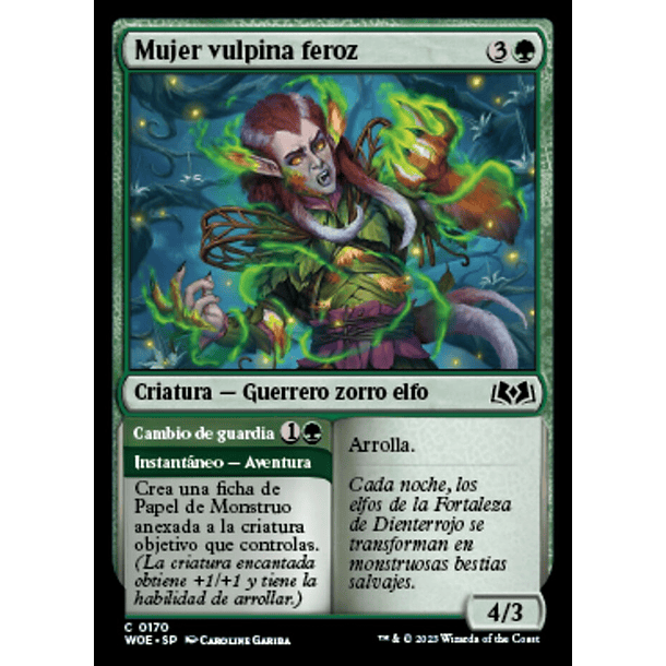 Mujer vulpina feroz / NM