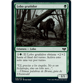 Lobo gruñido FOIL / NM