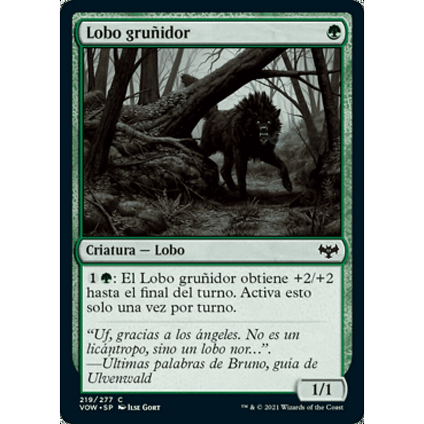 Lobo gruñido FOIL / NM
