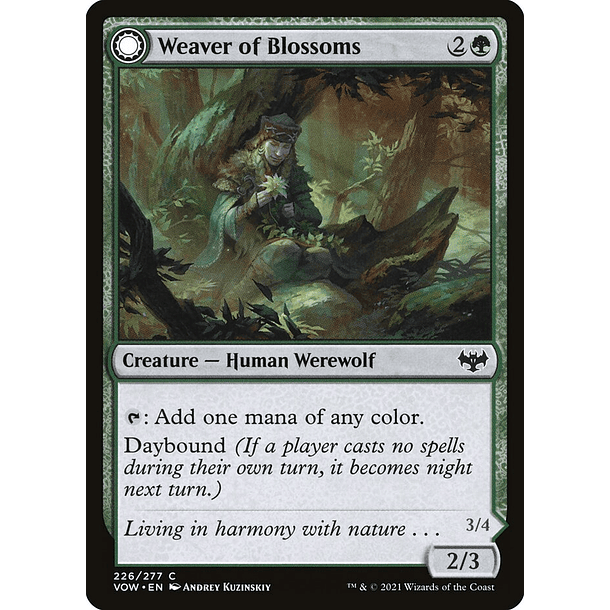 Weaver of Blossoms FOIL / EX