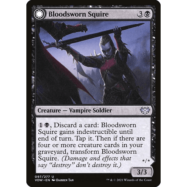 Bloodsworn Squire FOIL / NM