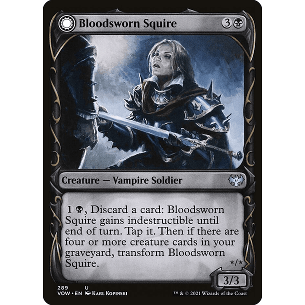 Bloodsworn Squire FOIL / NM
