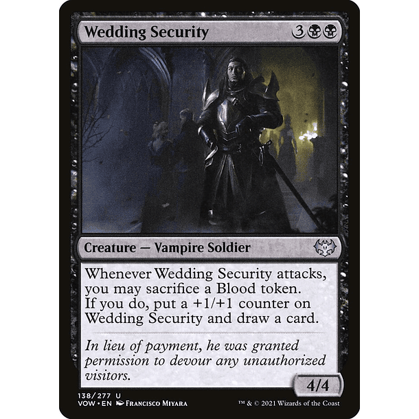 Wedding Security FOIL / NM