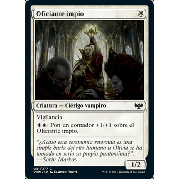 Oficiante impío / NM