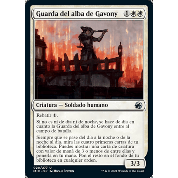 Guarda del alba de Gavony / NM