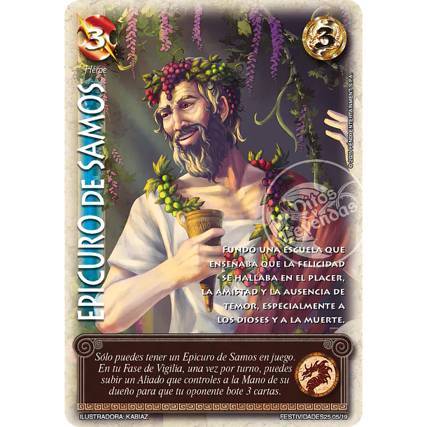 Epicuro De Samos FESTIVIDADES25 05/19