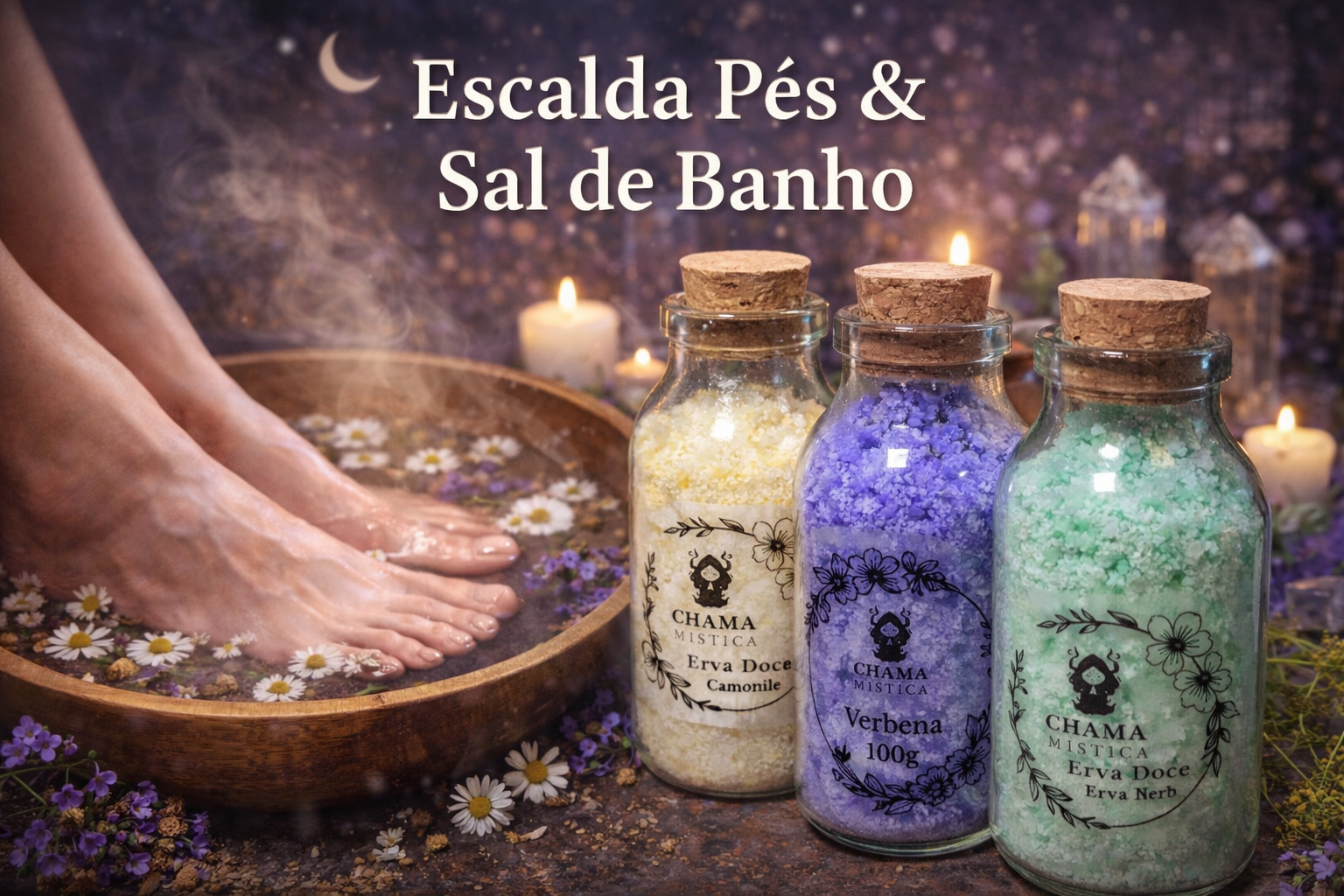 Escalda Pés e Sal de Banho