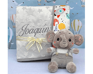 Kit Cobija Personalizada - Elefante