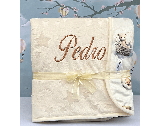 Cobija Estrella Beige Ositos