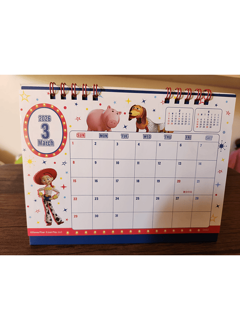 Calendario para escritorio Toy Story Japón