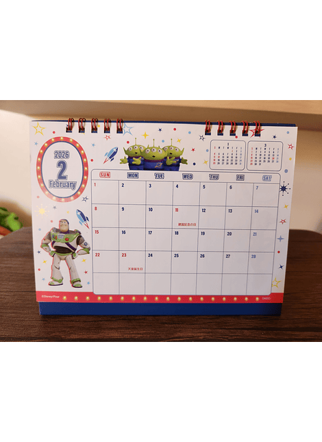Calendario para escritorio Toy Story Japón