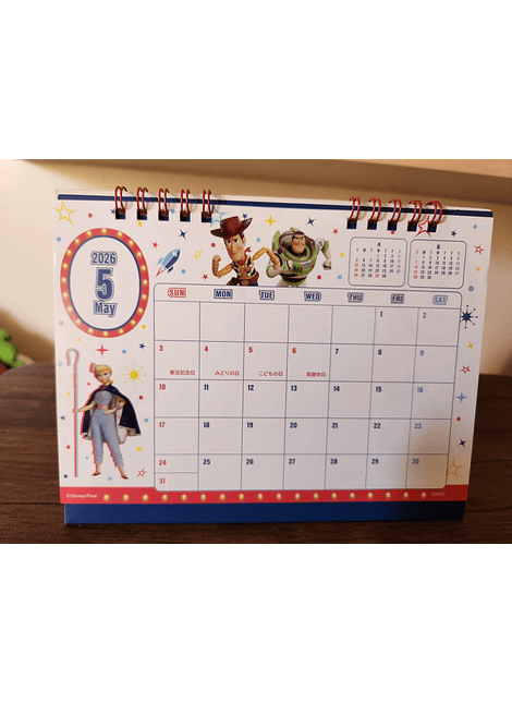 Calendario para escritorio Toy Story Japón