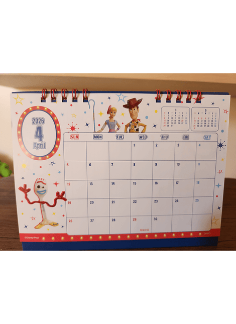Calendario para escritorio Toy Story Japón