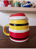 Taza cerámica con tapa minions. Universal Studios 