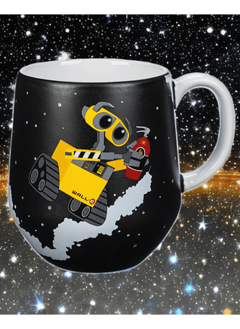 Taza Wall E y Eva. Disney Parks 