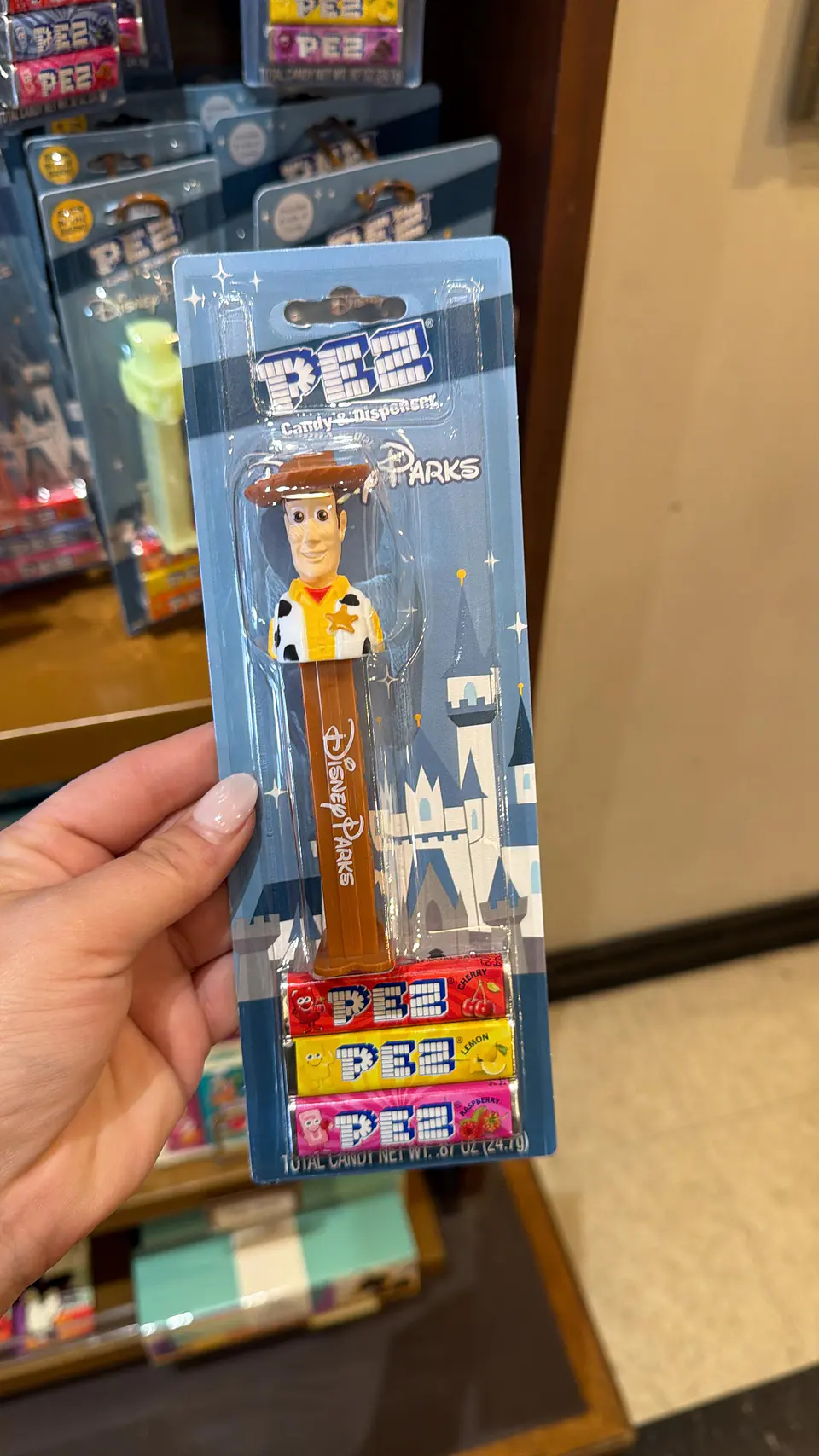 Dulces Pez Woody. Disney parks 1