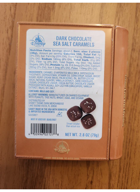 Chocolates libro cenicienta. Disney Parks