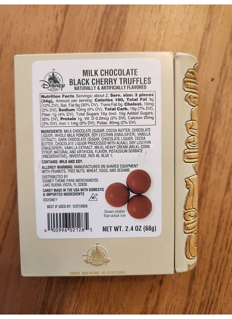 Chocolate libro blanca nieves. Disney Parks 