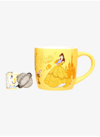 Taza Bella y Chip con difusor para el té
