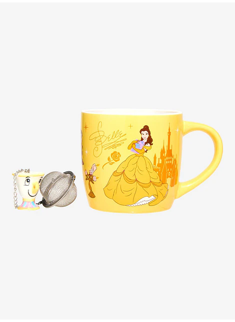 Taza Bella y Chip con difusor para el té