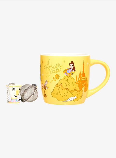 Taza Bella y Chip con difusor para el té