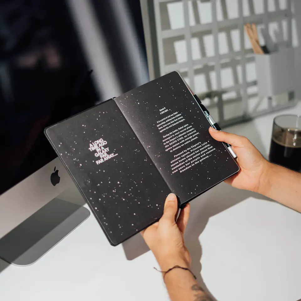Cuaderno Darth Vader Star Wars Con Lápiz Sable De Luz 6