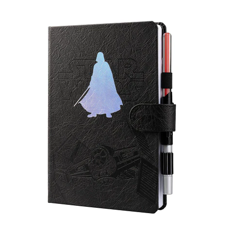 Cuaderno Darth Vader Star Wars Con Lápiz Sable De Luz