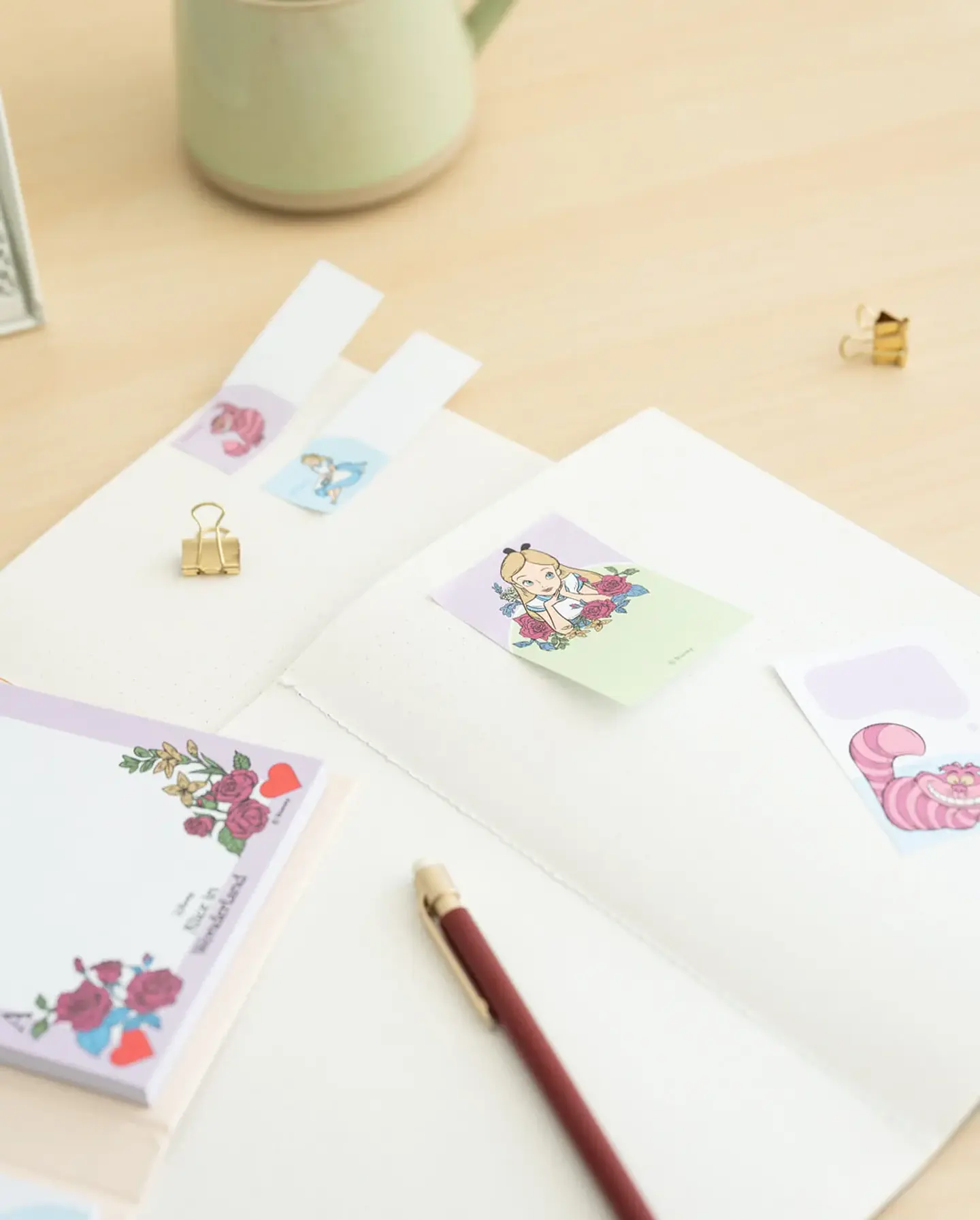 Cuaderno Notas Adhesivas Alicia En El País De Las Maravillas Disney 3