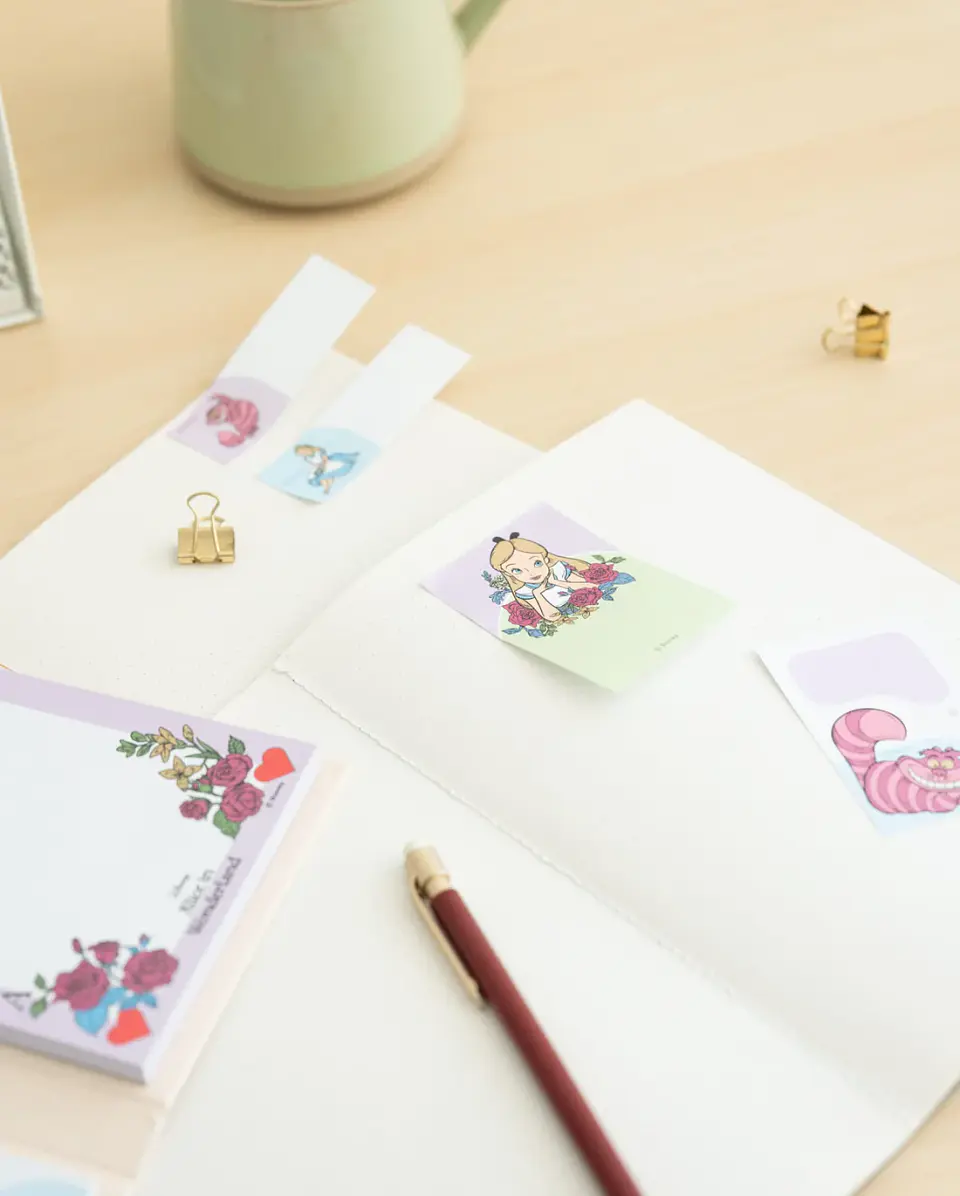Cuaderno Notas Adhesivas Alicia En El País De Las Maravillas Disney 3